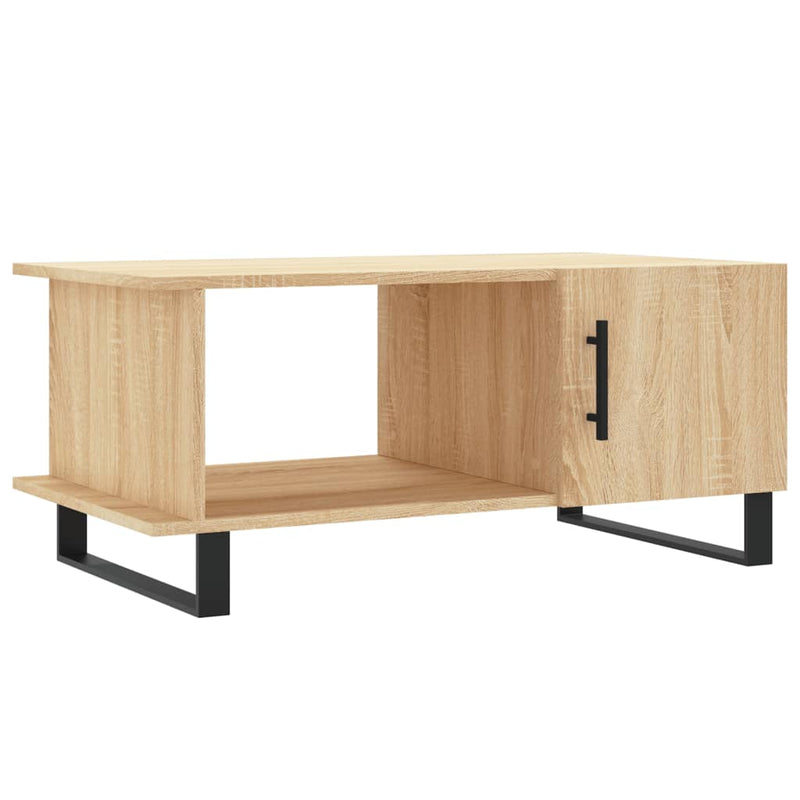 Salontafel 90x50x40 cm bewerkt hout sonoma eikenkleurig MeubelReus