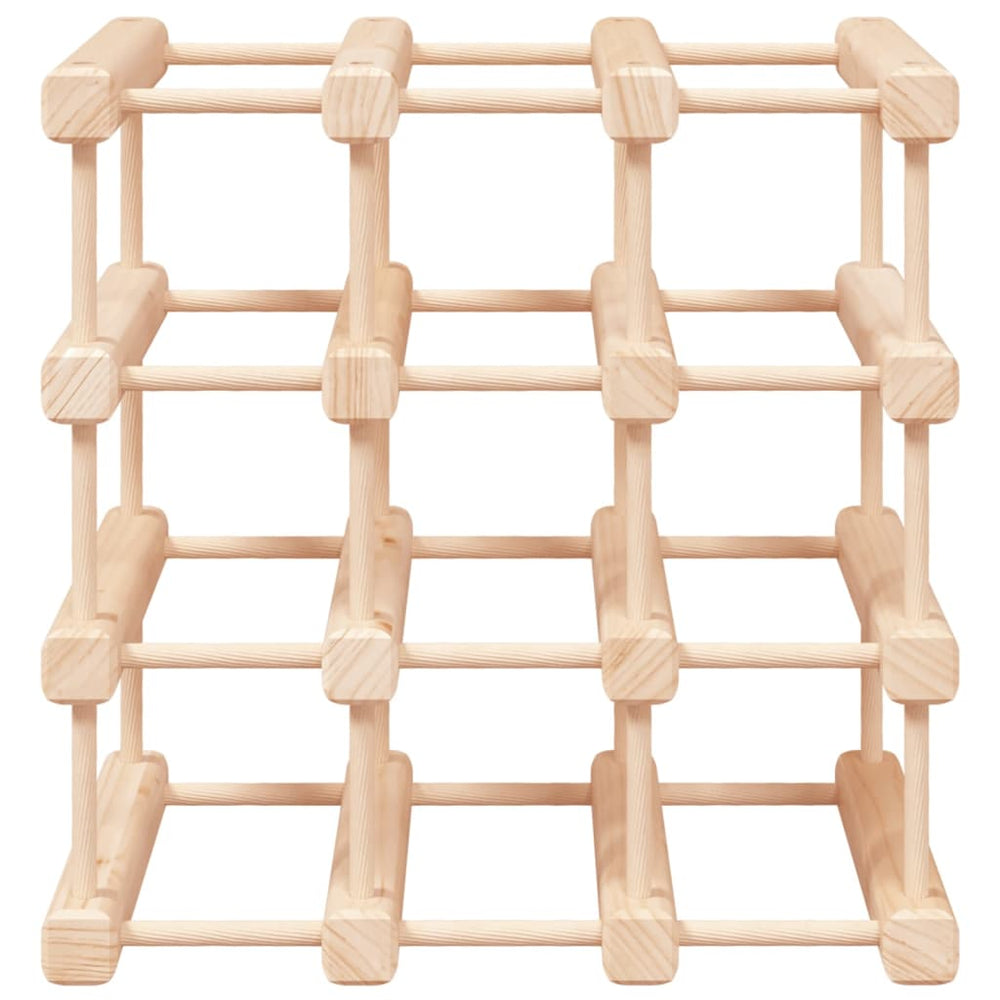 Wijnrek voor 12 flessen 36x23x36 cm massief grenenhout MeubelReus