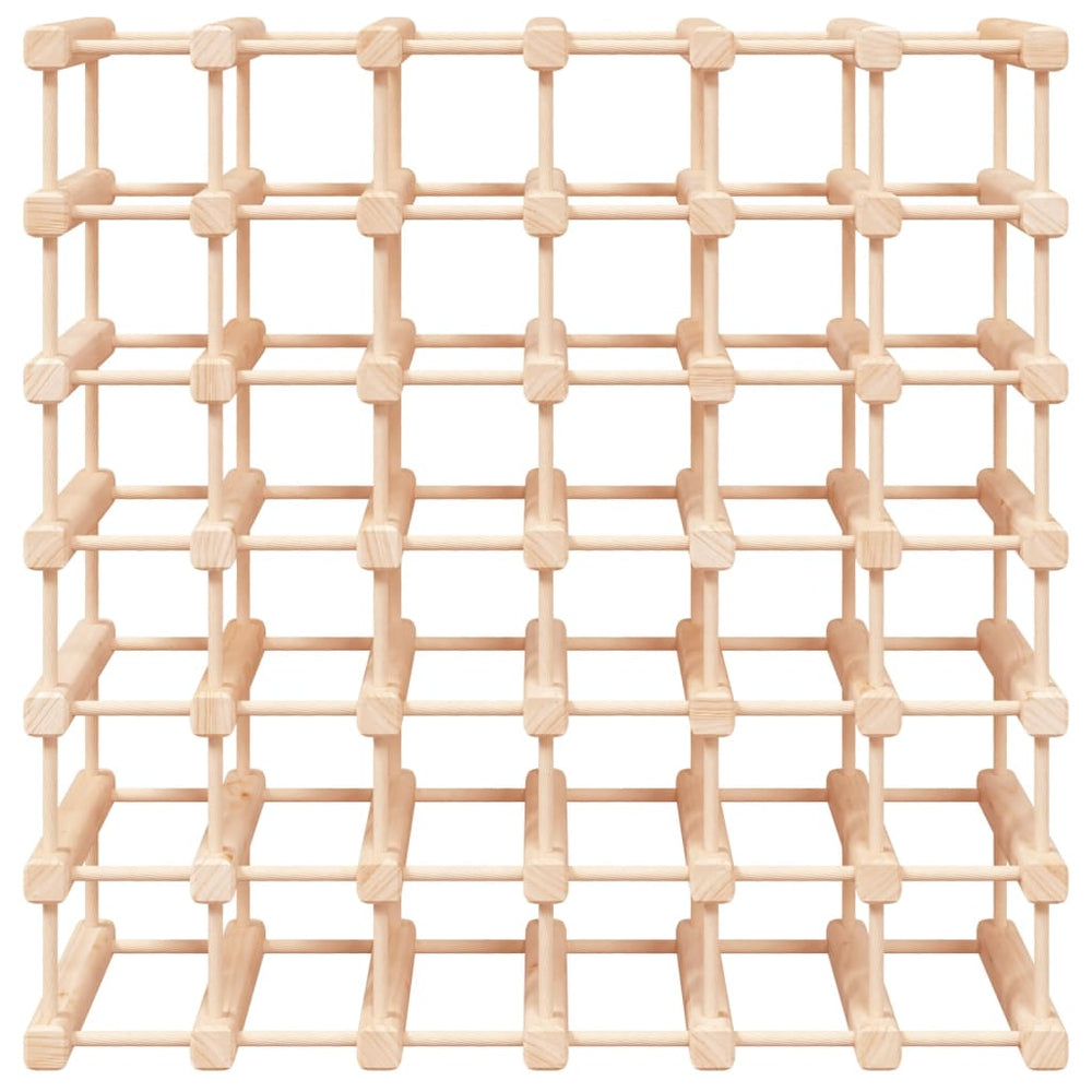 Wijnrek voor 42 flessen 68,5x23x68,5 cm massief grenenhout MeubelReus