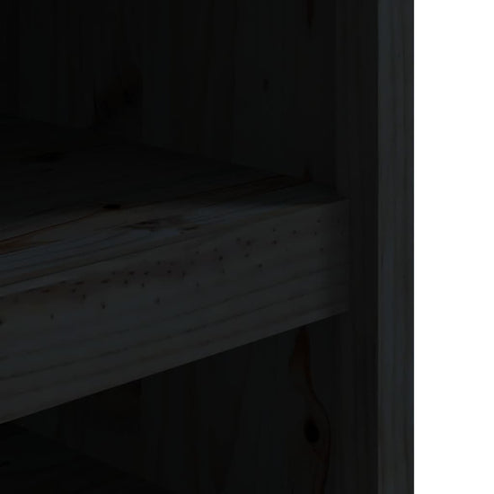Keukenkast voor buiten 106x55x64 cm massief grenenhout zwart MeubelReus