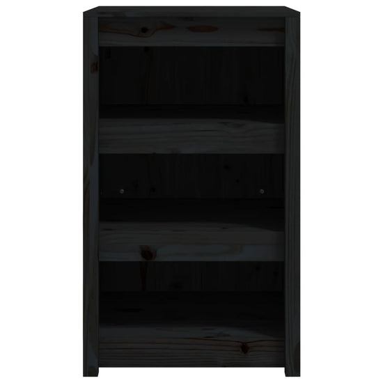 Keukenkast voor buiten 55x55x92 cm massief grenenhout zwart MeubelReus