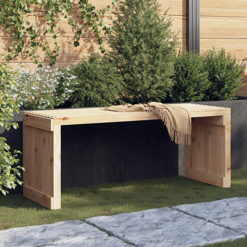 Tuinbankje verlengbaar 212,5x40,5x45 cm massief grenenhout MeubelReus