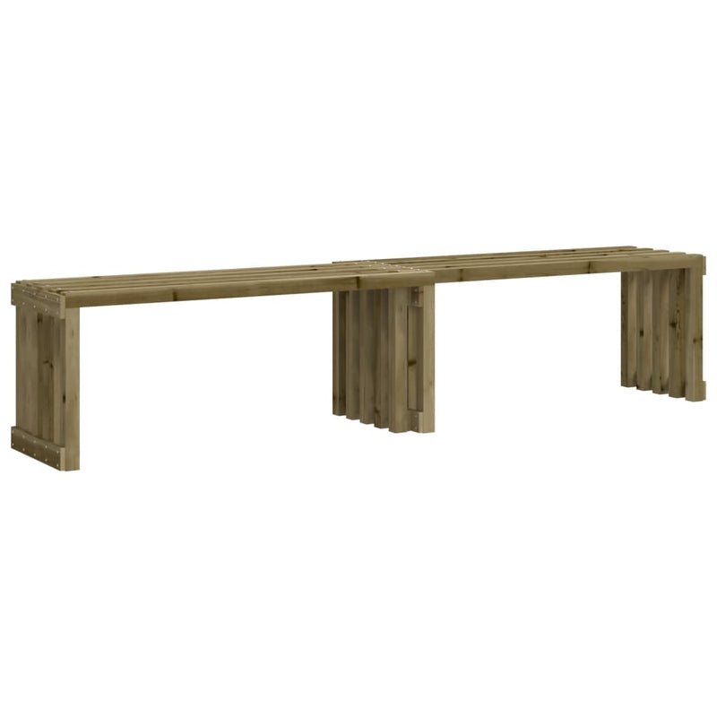 Tuinbankje verlengbaar 212,5x40,5x45 cm geïmpregneerd hout MeubelReus