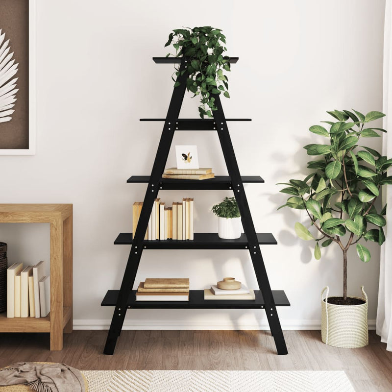 Opbergek 5-laags A-vorm 110x40x180,5 cm massief grenenhout MeubelReus