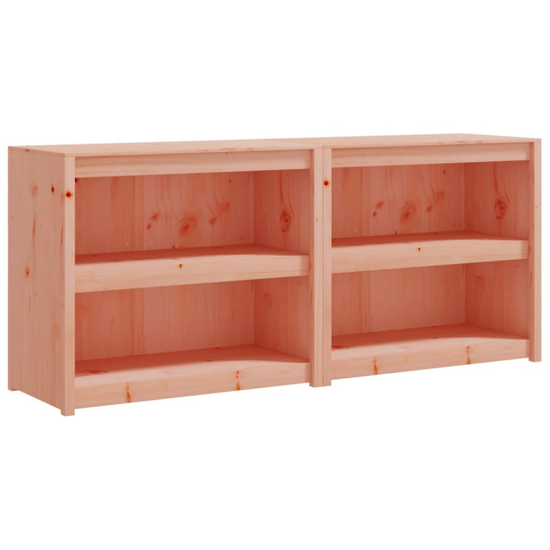 Keukenkasten voor buiten 2 st massief douglashout