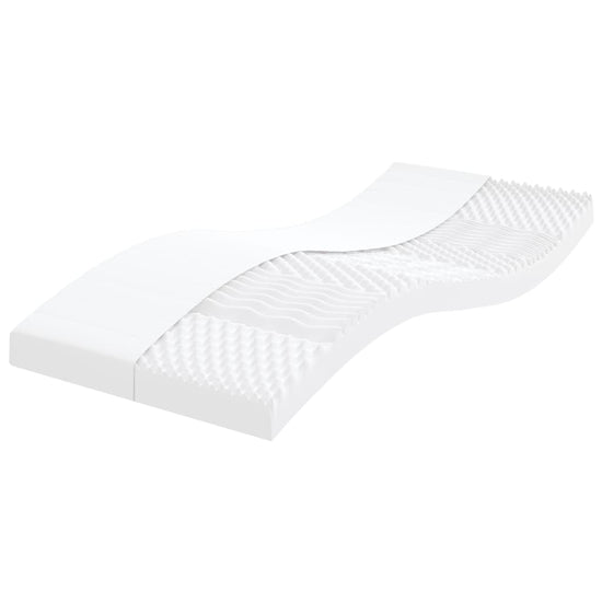 Schuimmatrassen 2 st 7 zones hardheid 20 ILD 100x200 cm wit MeubelReus