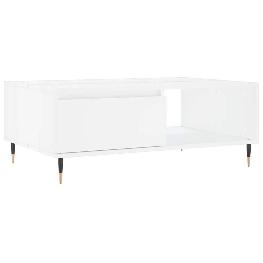 Salontafel 90x60x35 cm bewerkt hout wit MeubelReus