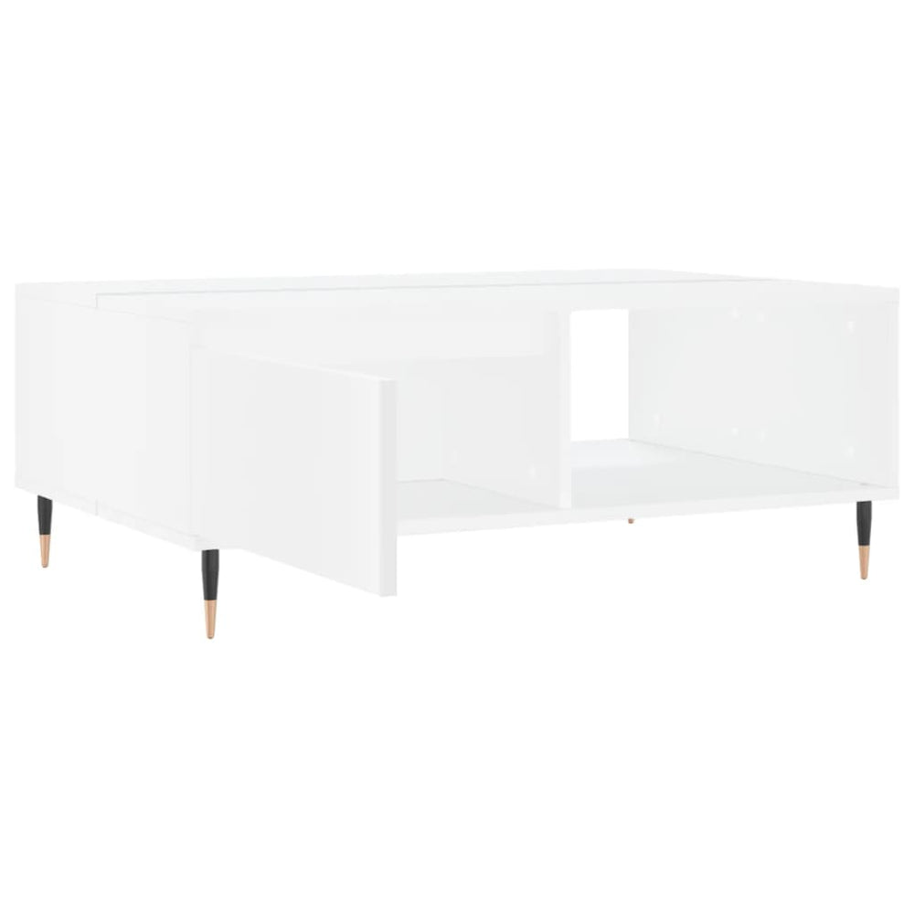 Salontafel 90x60x35 cm bewerkt hout wit MeubelReus