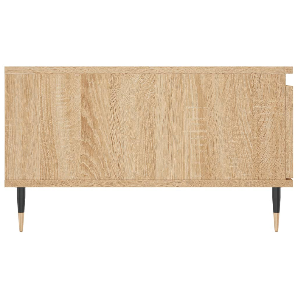 Salontafel 90x60x35 cm bewerkt hout sonoma eikenkleurig MeubelReus