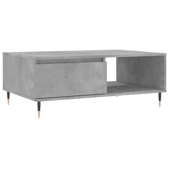 Salontafel 90x60x35 cm bewerkt hout betongrijs MeubelReus