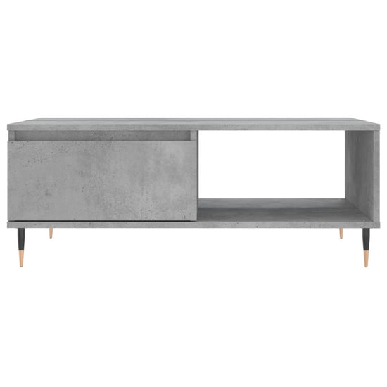 Salontafel 90x60x35 cm bewerkt hout betongrijs MeubelReus