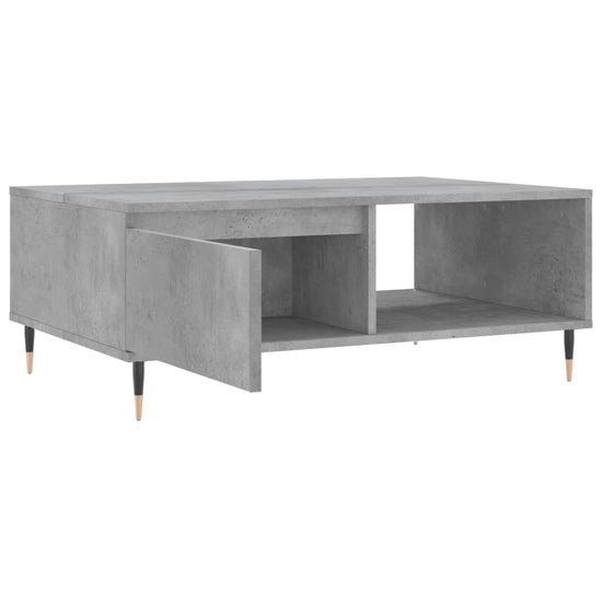 Salontafel 90x60x35 cm bewerkt hout betongrijs MeubelReus