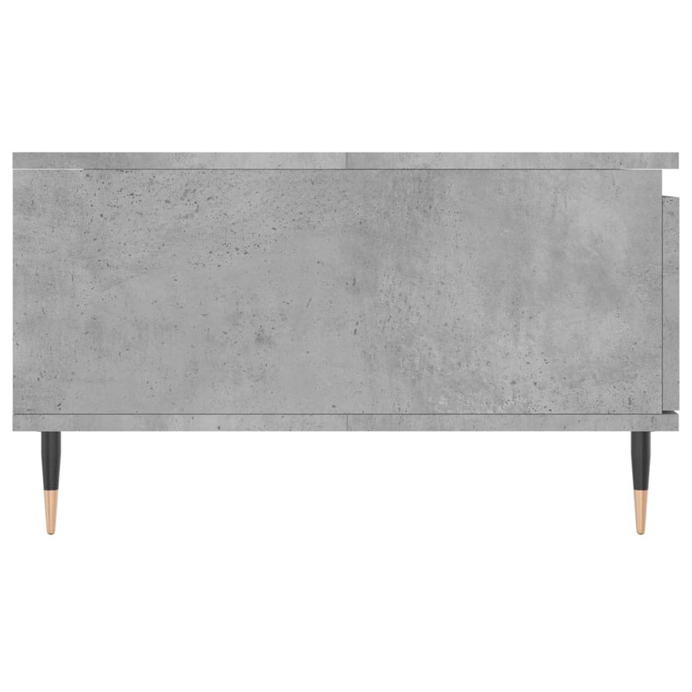 Salontafel 90x60x35 cm bewerkt hout betongrijs MeubelReus
