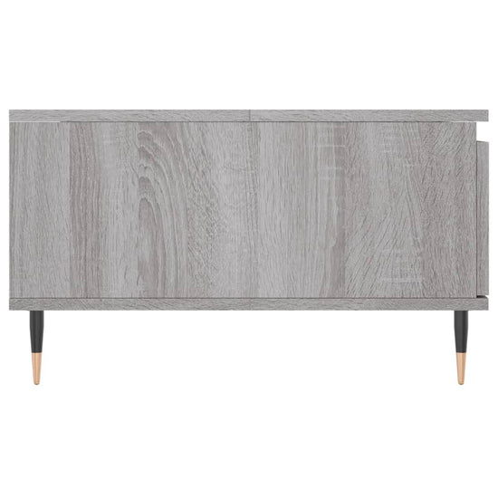 Salontafel 90x60x35 cm bewerkt hout grijs sonoma eikenkleurig MeubelReus