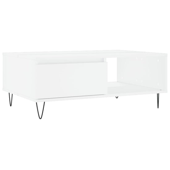 Salontafel 90x60x35 cm bewerkt hout wit MeubelReus