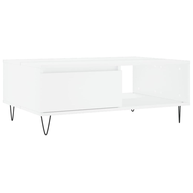 Salontafel 90x60x35 cm bewerkt hout wit MeubelReus