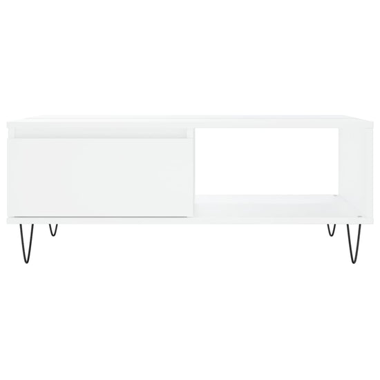 Salontafel 90x60x35 cm bewerkt hout wit MeubelReus