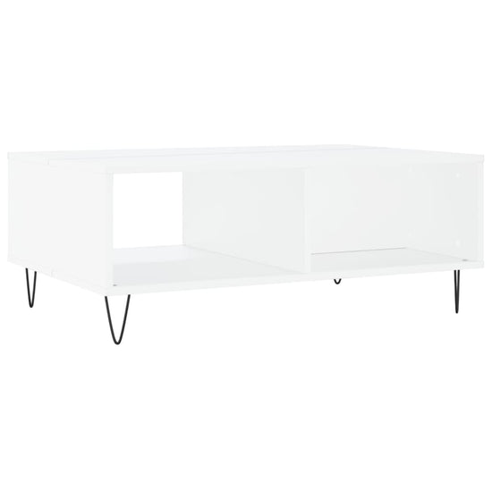 Salontafel 90x60x35 cm bewerkt hout wit MeubelReus