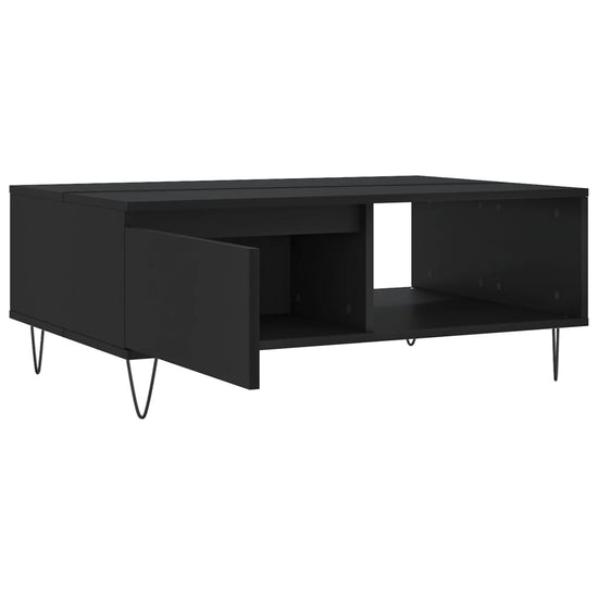 Salontafel 90x60x35 cm bewerkt hout zwart MeubelReus