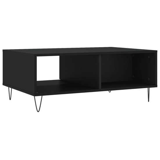 Salontafel 90x60x35 cm bewerkt hout zwart MeubelReus