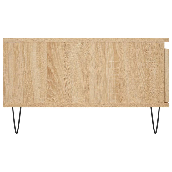 Salontafel 90x60x35 cm bewerkt hout sonoma eikenkleurig MeubelReus