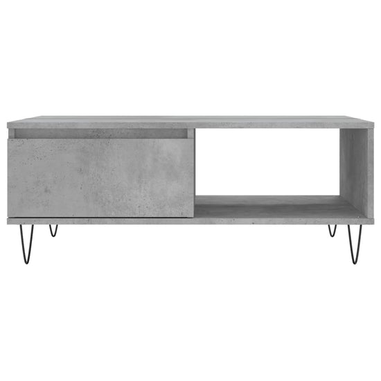 Salontafel 90x60x35 cm bewerkt hout betongrijs MeubelReus