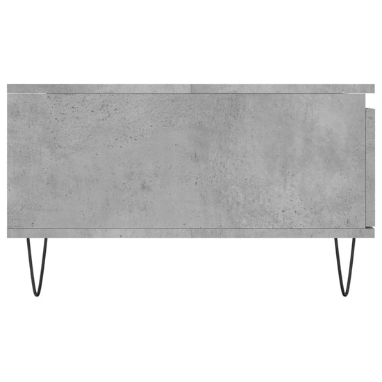 Salontafel 90x60x35 cm bewerkt hout betongrijs MeubelReus