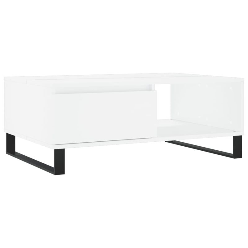 Salontafel 90x60x35 cm bewerkt hout wit MeubelReus