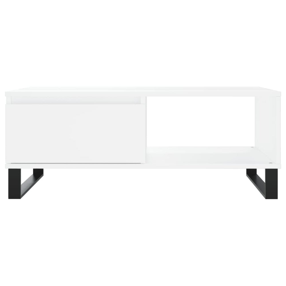 Salontafel 90x60x35 cm bewerkt hout wit MeubelReus