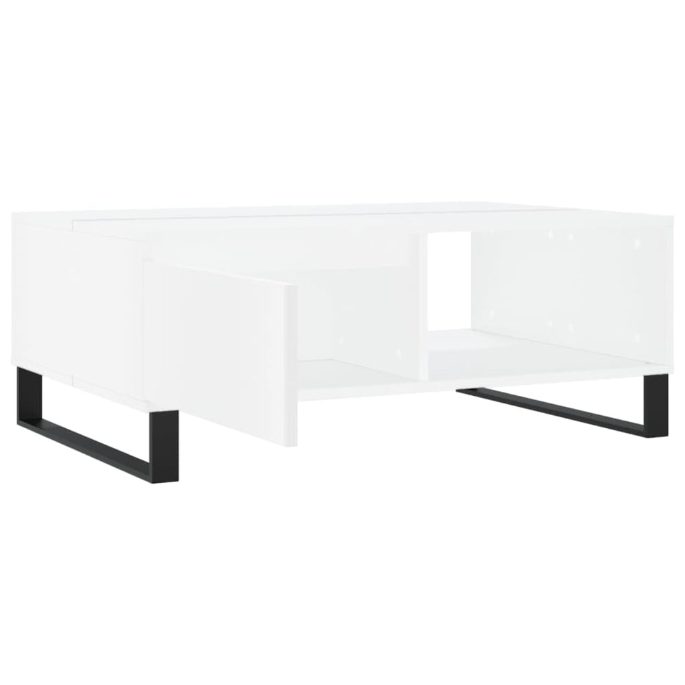 Salontafel 90x60x35 cm bewerkt hout wit MeubelReus