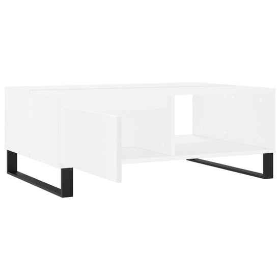 Salontafel 90x60x35 cm bewerkt hout wit MeubelReus