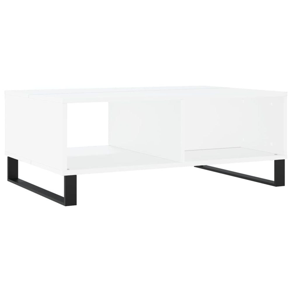 Salontafel 90x60x35 cm bewerkt hout wit MeubelReus