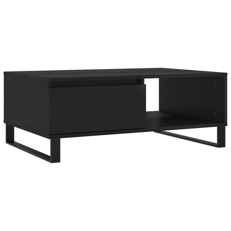 Salontafel 90x60x35 cm bewerkt hout zwart MeubelReus