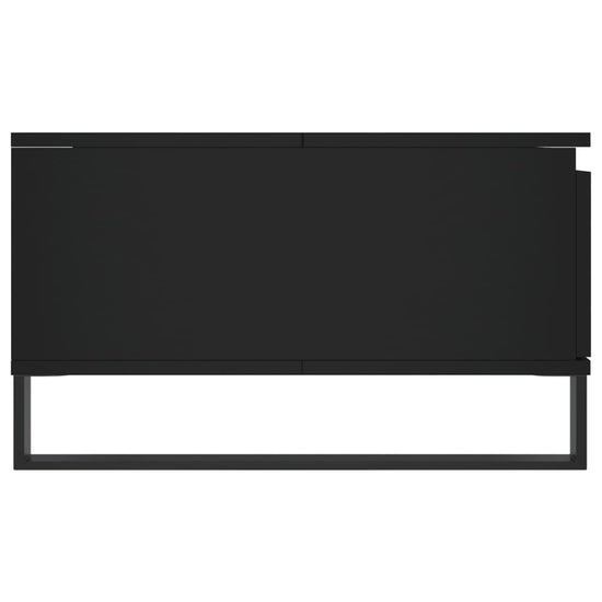 Salontafel 90x60x35 cm bewerkt hout zwart MeubelReus