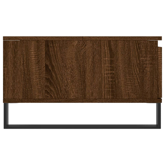 Salontafel 90x60x35 cm bewerkt hout bruin eikenkleur MeubelReus