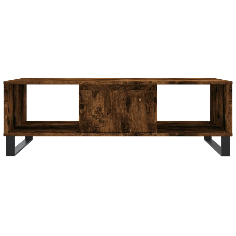 Salontafel 104x60x35 cm bewerkt hout gerookt eikenkleurig MeubelReus