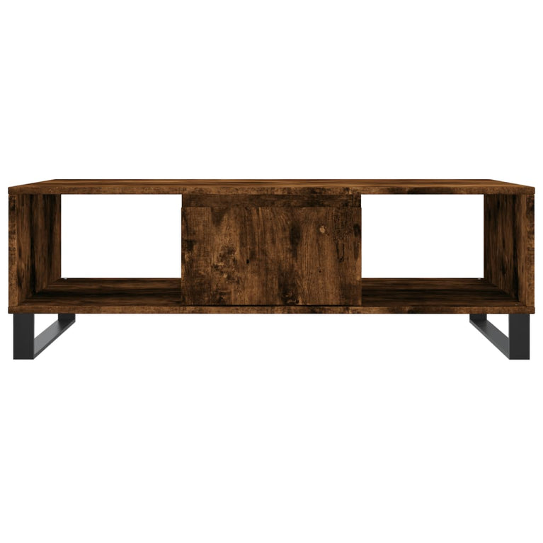 Salontafel 104x60x35 cm bewerkt hout gerookt eikenkleurig MeubelReus