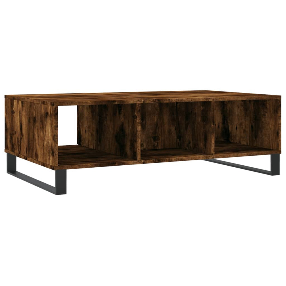 Salontafel 104x60x35 cm bewerkt hout gerookt eikenkleurig MeubelReus