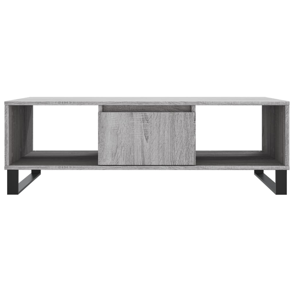 Salontafel 104x60x35 cm bewerkt hout grijs sonoma MeubelReus