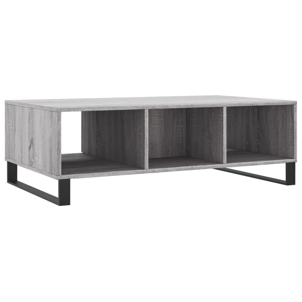 Salontafel 104x60x35 cm bewerkt hout grijs sonoma MeubelReus