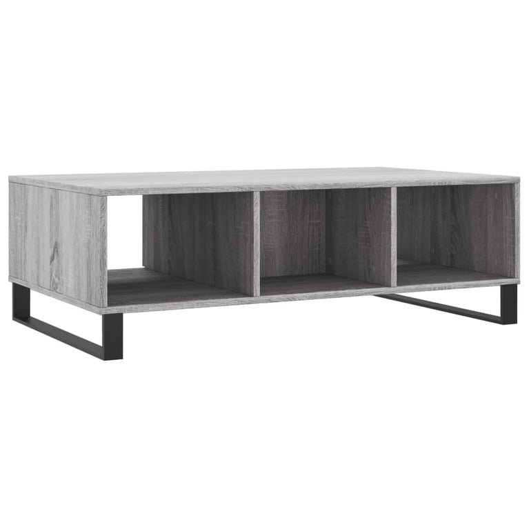 Salontafel 104x60x35 cm bewerkt hout grijs sonoma MeubelReus