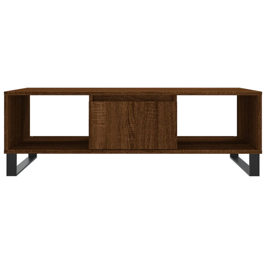 Salontafel 104x60x35 cm bewerkt hout bruineiken MeubelReus