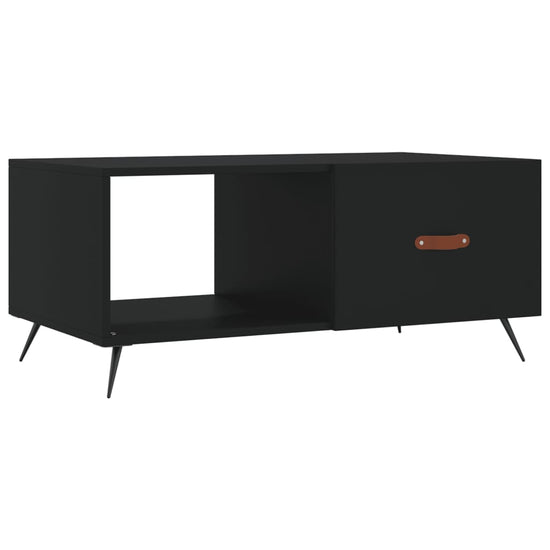 Salontafel 90x50x40 cm bewerkt hout zwart MeubelReus