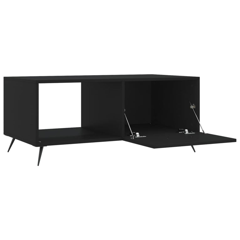 Salontafel 90x50x40 cm bewerkt hout zwart MeubelReus