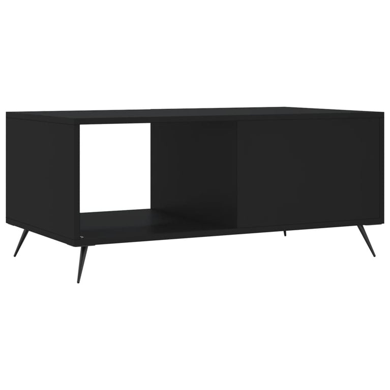 Salontafel 90x50x40 cm bewerkt hout zwart MeubelReus