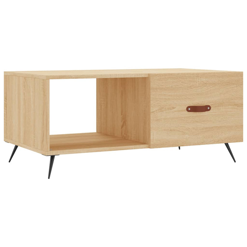 Salontafel 90x50x40 cm bewerkt hout sonoma eikenkleurig MeubelReus