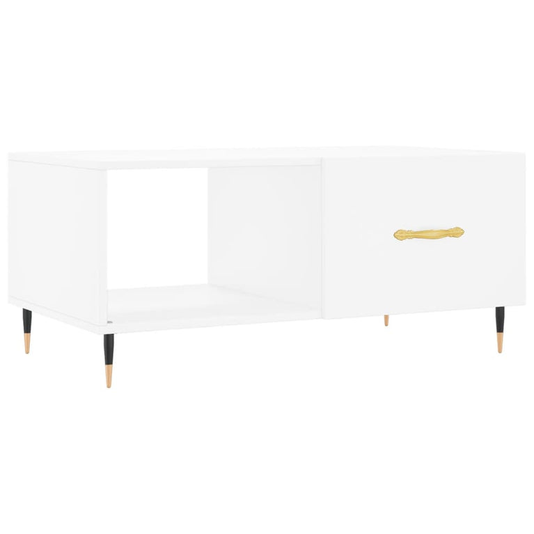 Salontafel 90x50x40 cm bewerkt hout wit MeubelReus
