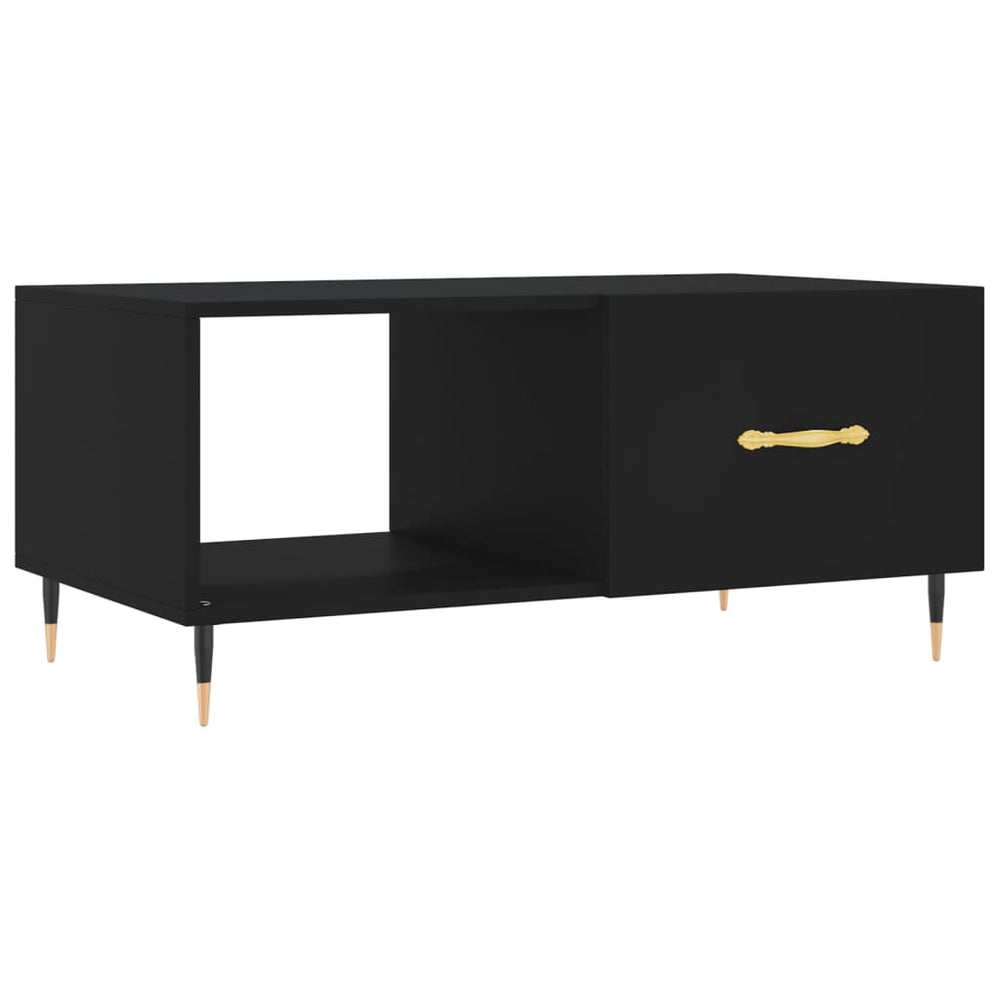Salontafel 90x50x40 cm bewerkt hout zwart MeubelReus