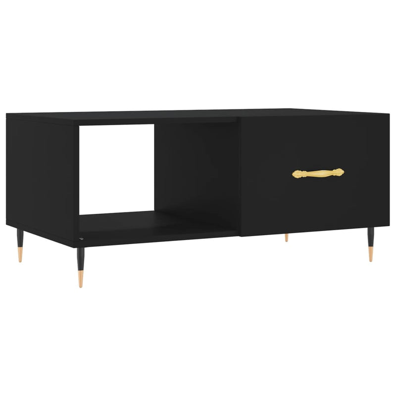 Salontafel 90x50x40 cm bewerkt hout zwart MeubelReus