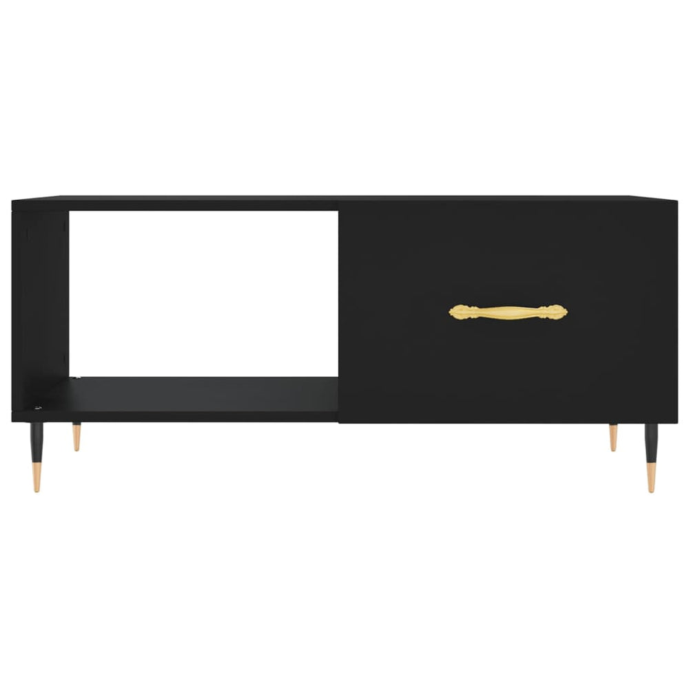 Salontafel 90x50x40 cm bewerkt hout zwart MeubelReus
